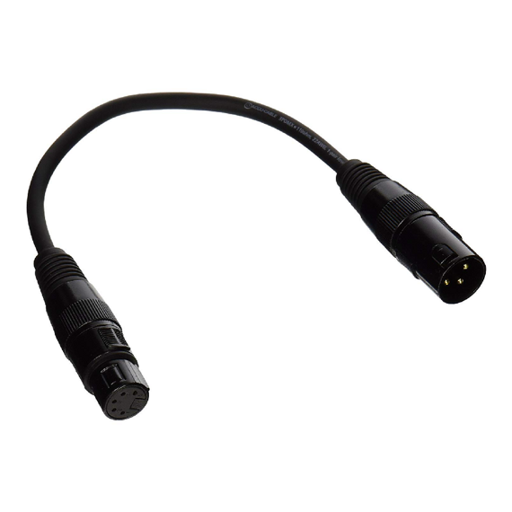 Kabel DMX F 5P - DMX M 3P